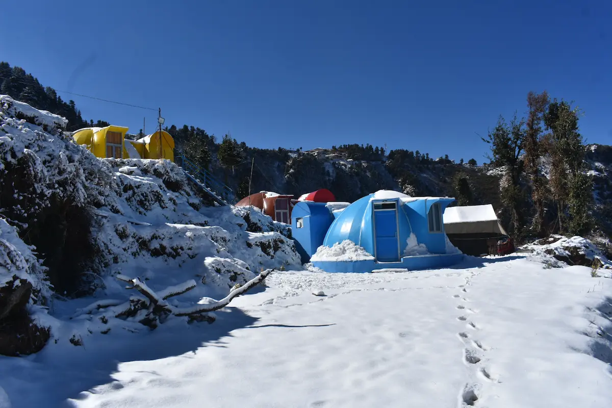 Mountain view dome stay at Lacliff Nature Home Dhanaulti Uttarakhand